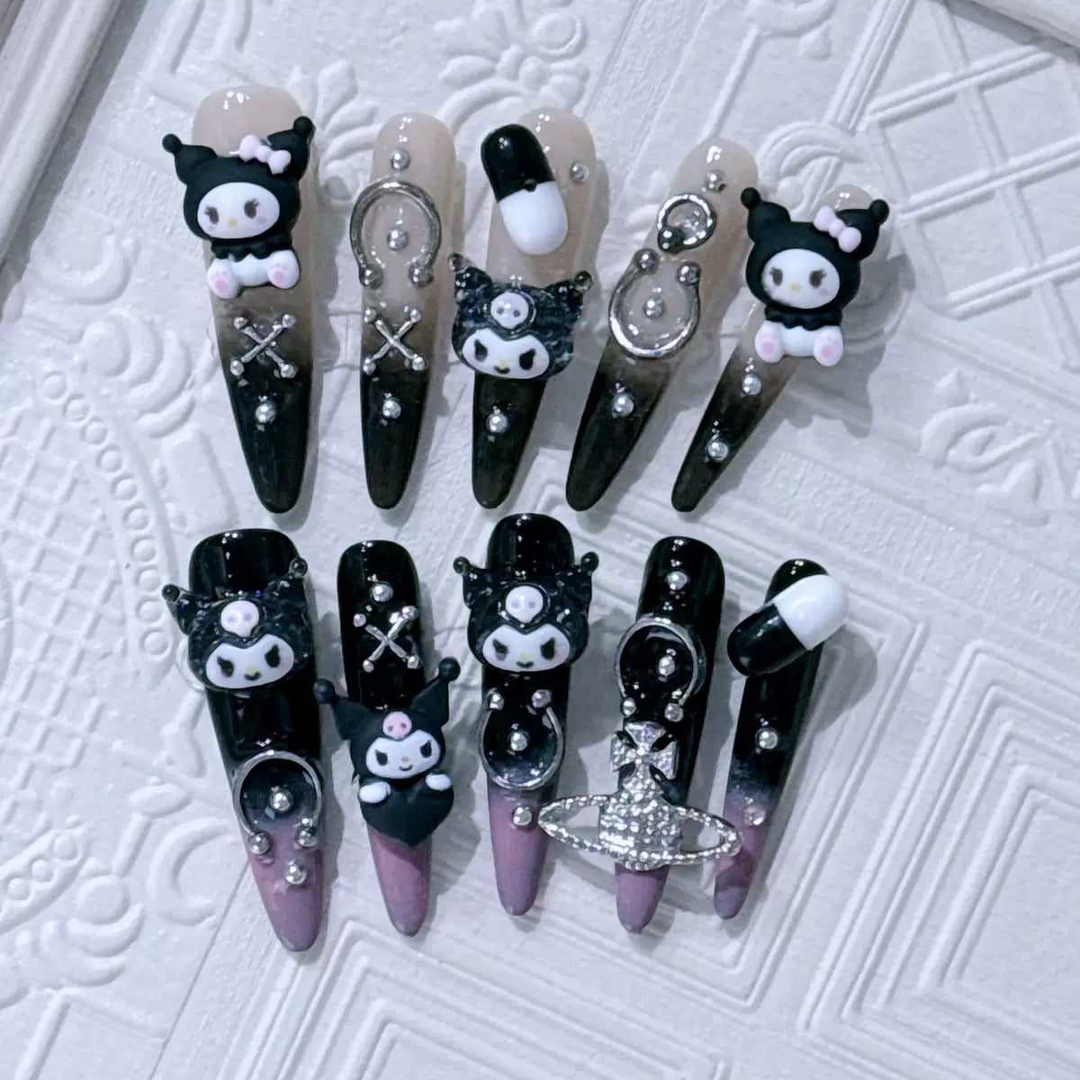 Cartoon Press-On Nail Collection
