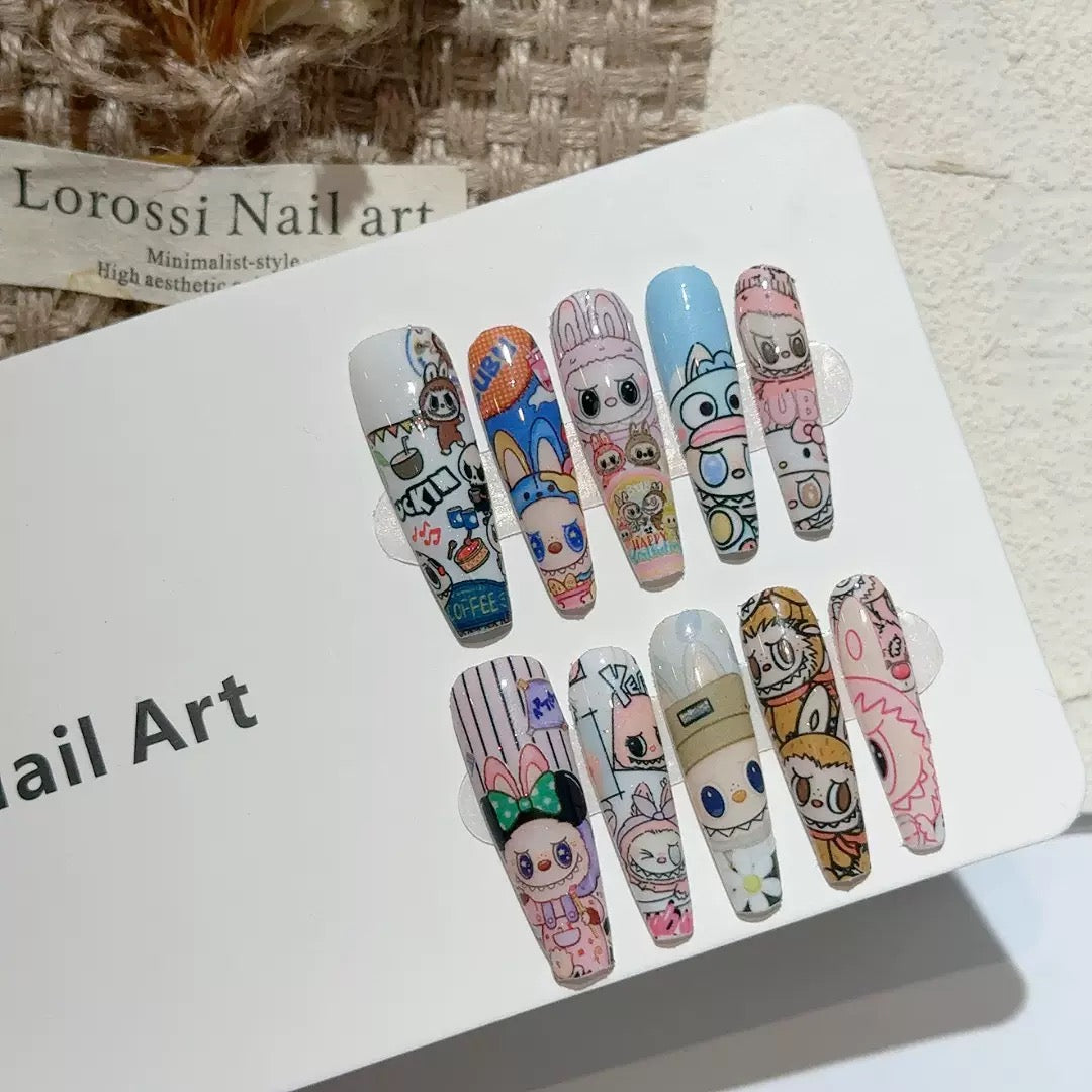 Cartoon Press-On Nail Collection