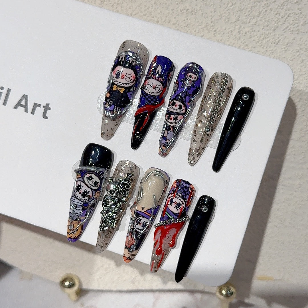 Cartoon Press-On Nail Collection