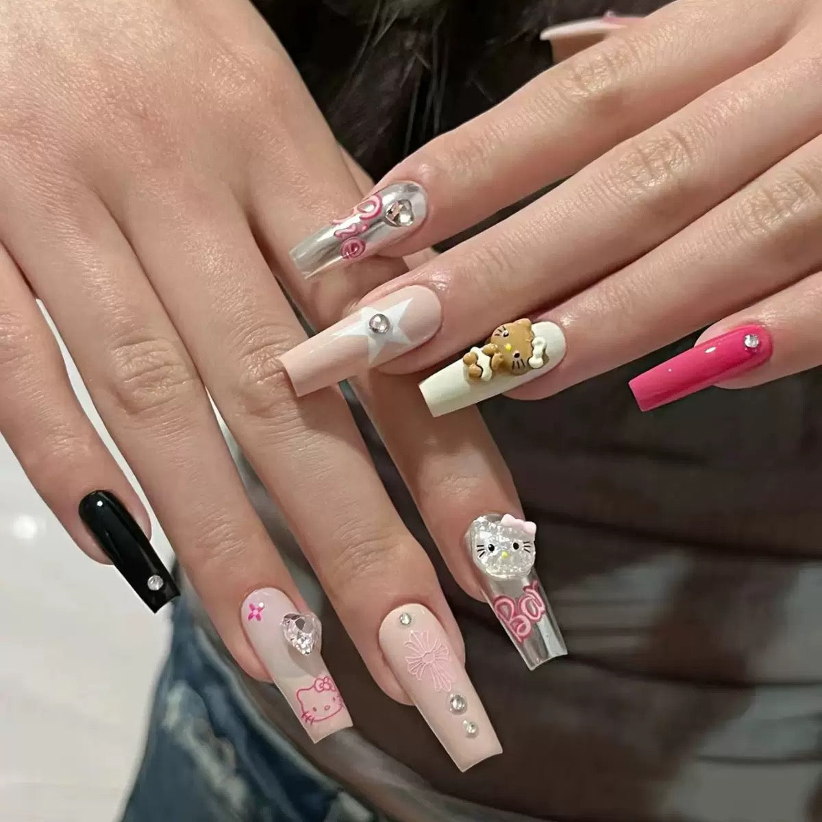 Cartoon Press-On Nail Collection
